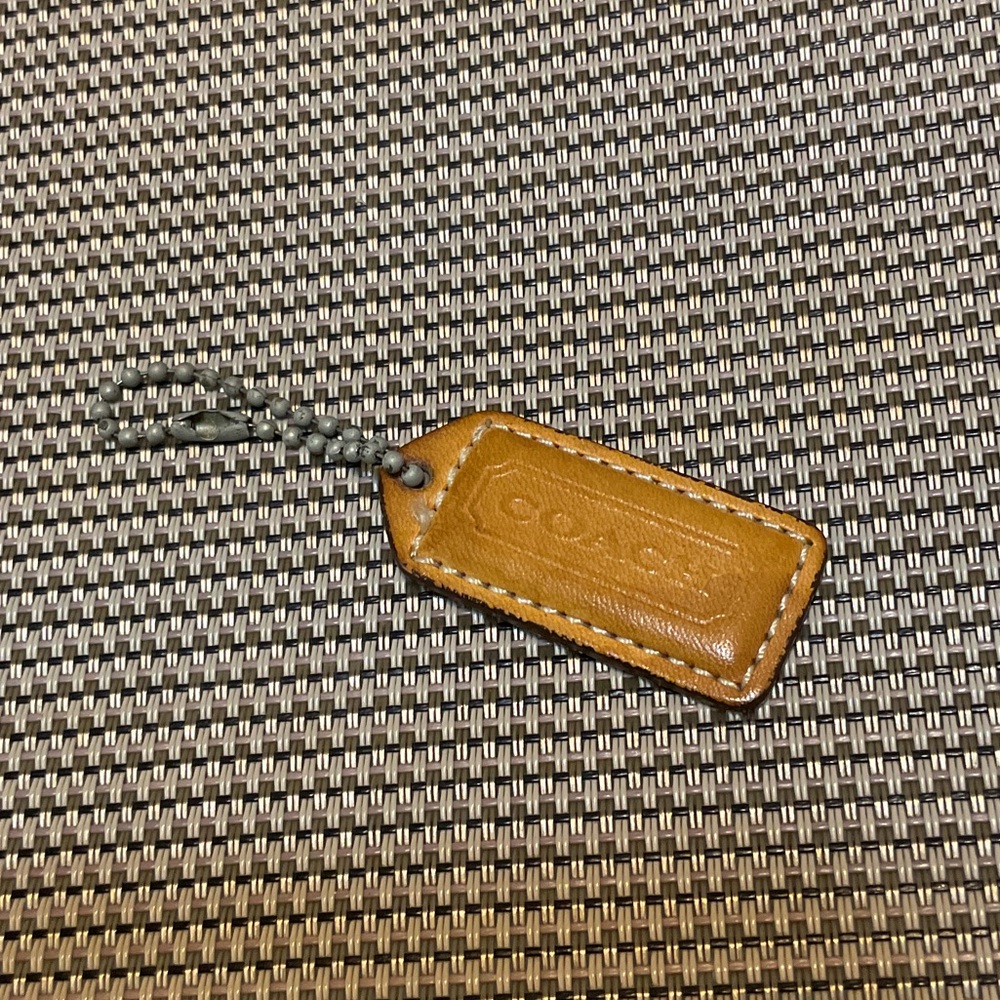 Coach Brown Leather Key Holder